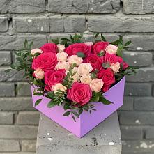 Цветочная композиция из Розы в коробке в Мищенском