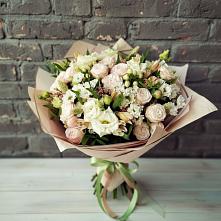 Букет цветов из:  Альстромерии, Розы и Хризантемы в Мищенском