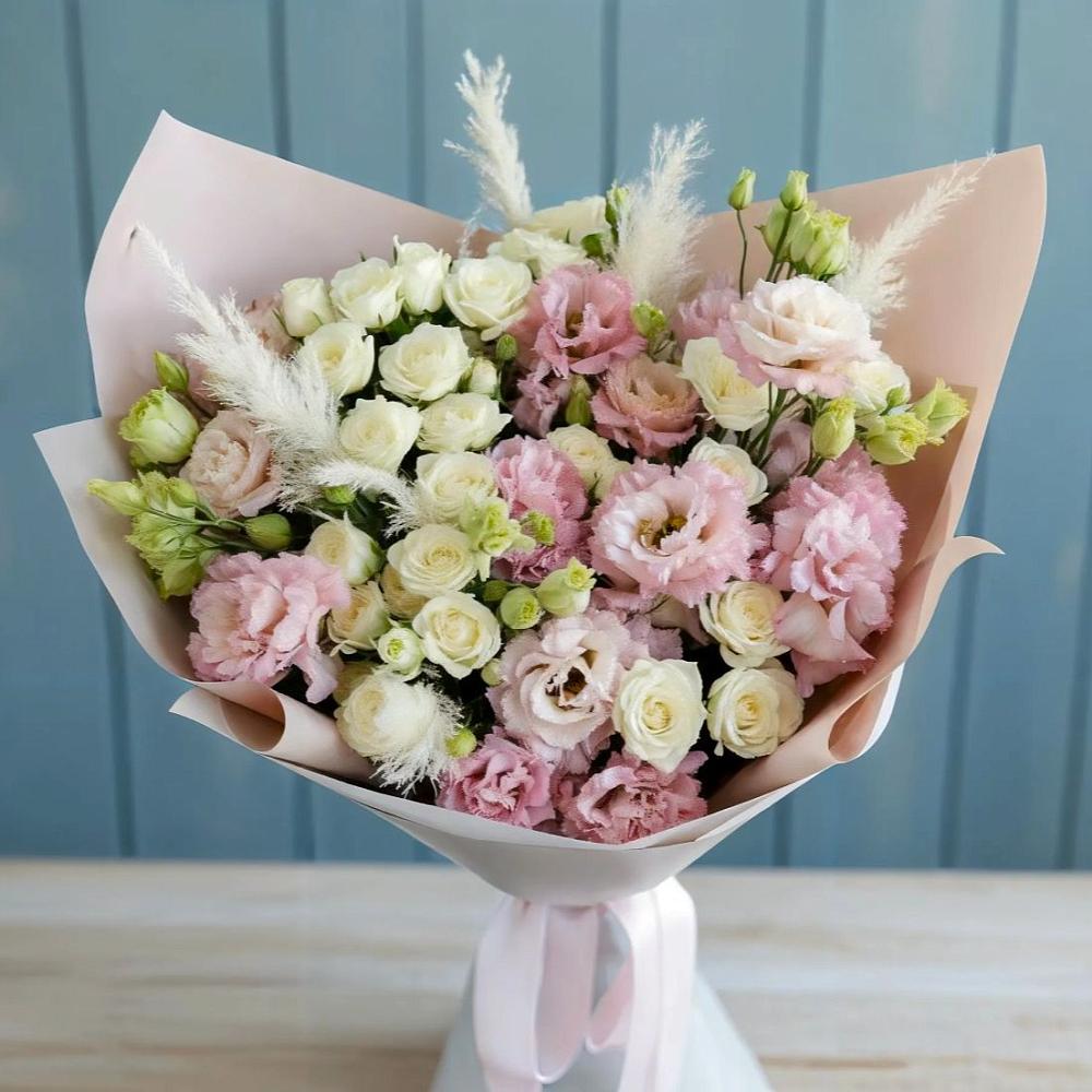 Букет цветов из: Альстромерии и Розы в Мищенском