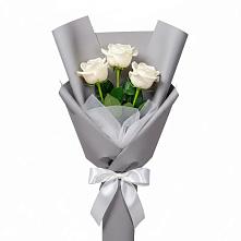 Букет 3 белые розы #REPLACE_PRED# Мищенском