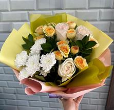 Букет цветов из:  Розы и Хризантемы #REPLACE_PRED# Мищенском