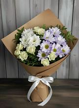Букет цветов из:  Хризантемы и Розы в Мищенском