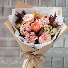 Букет цветов из:  Гвоздики, Хризантемы и Розы в Мищенском