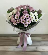 Букет цветов из:  Хризантемы и Розы в Мищенском