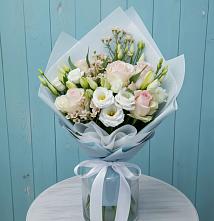 Букет цветов из:  Розы и Лизиантусы в Мищенском