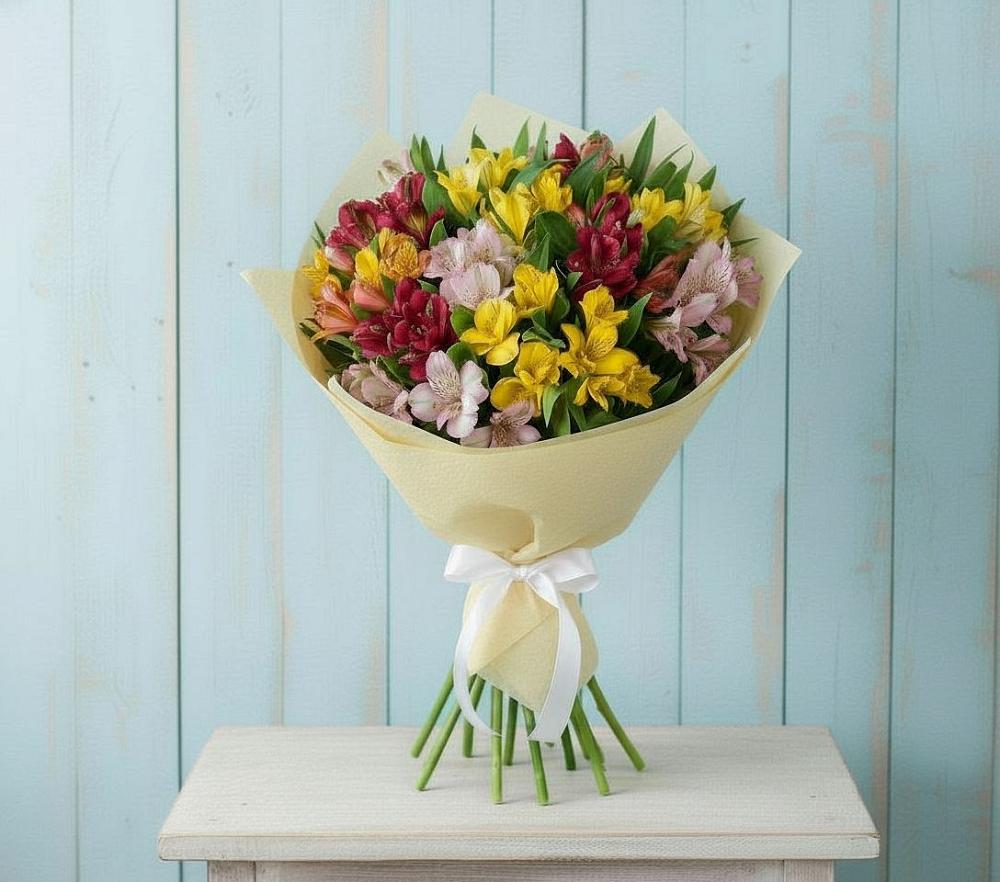 Букет цветов из: Альстромерии в Мищенском
