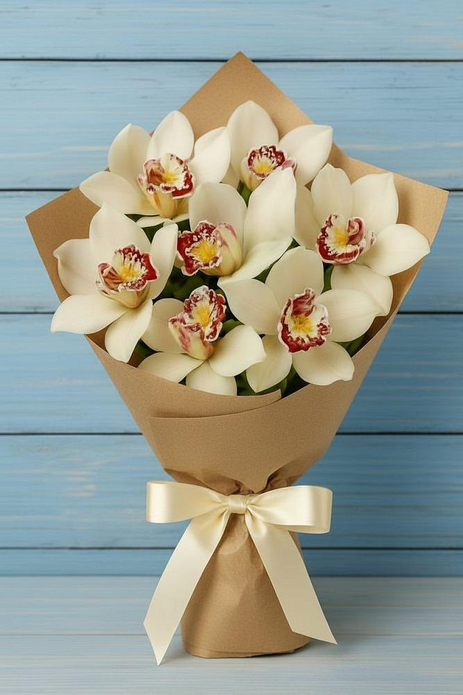 Букет цветов из: Орхидеи и Розы в Мищенском