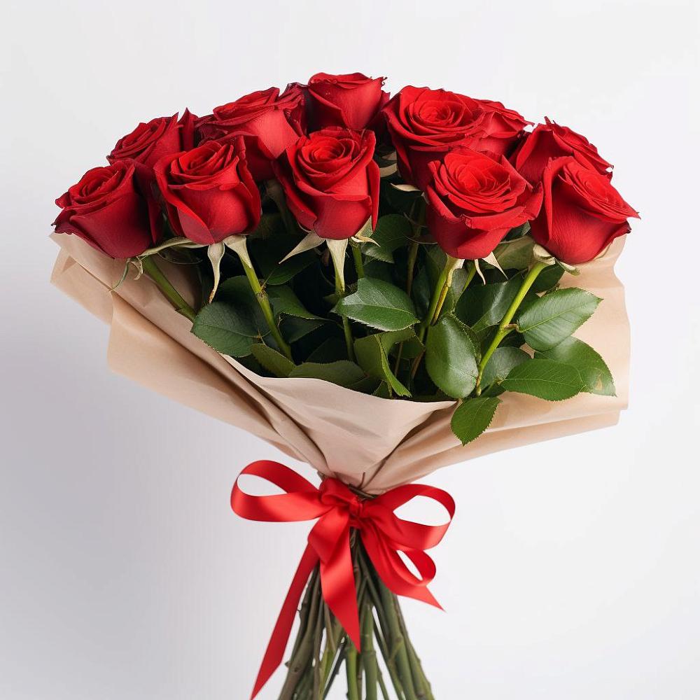 Букет 11 Красных роз Эдлесс Лав в Мищенском