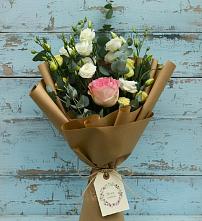Букет цветов из:  Розы и Лизиантусы в Мищенском